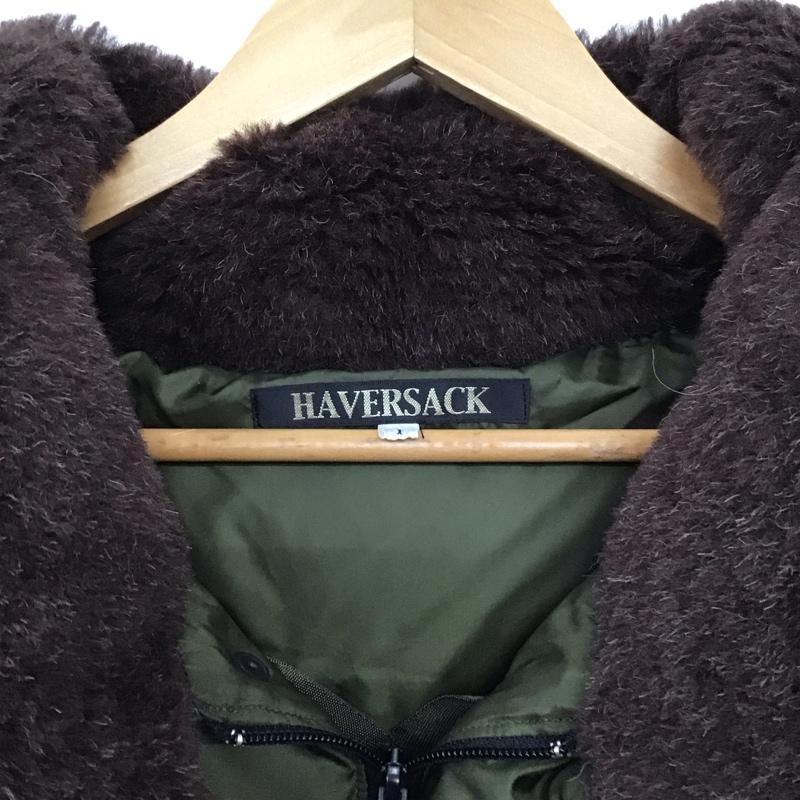 ハバーザック HAVERSACK ベスト ベスト ロングベスト ノースリーブ ダウンベスト 1 無地 カーキ / カーキ /  メンズ USED 古着 中古 10150088