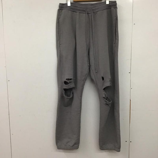 ジュンナカヤマ JUN NAKAYAMA パンツ ワークパンツ、ペインターパンツ jn-fw23-c002 23AW DISTRESSEDSWEATPANTS L ダメージ加工 灰 / グレー /  メンズ USED 古着 中古 10150089