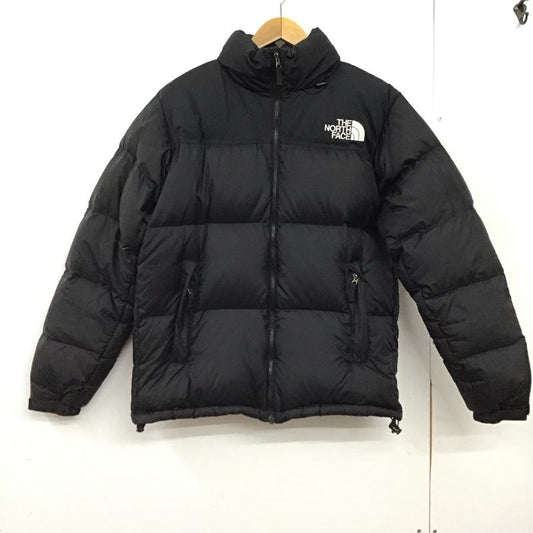 ザノースフェイス THE NORTH FACE ジャケット、上着 ジャンパー、ブルゾン nd91841 ヌプシジャケット アウター ダウンジャケット XL ロゴ、文字 黒 / ブラック /  メンズ USED 古着 中古 10150090