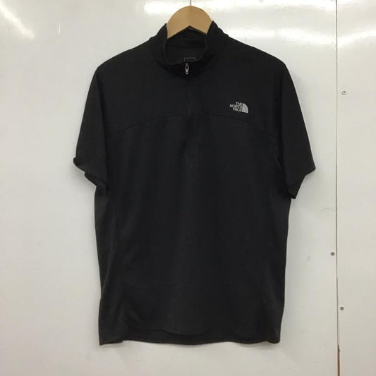 ザノースフェイス THE NORTH FACE カットソー 半袖 nt11333 S/SFLASHDRYZIPUP 半袖カットソー L ロゴ、文字 黒 / ブラック / black メンズ USED 古着 中古 10150101