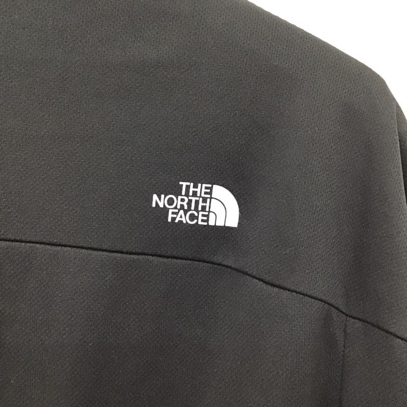 ザノースフェイス THE NORTH FACE カットソー 半袖 nt11333 S/SFLASHDRYZIPUP 半袖カットソー L ロゴ、文字 黒 / ブラック / black メンズ USED 古着 中古 10150101