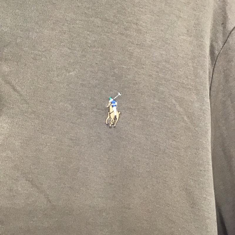ポロラルフローレン POLO RALPH LAUREN ポロシャツ 半袖 半袖ポロシャツ カラーシャツ 半袖カットソー L ロゴ、文字 茶 / ブラウン /  メンズ USED 古着 中古 10150115