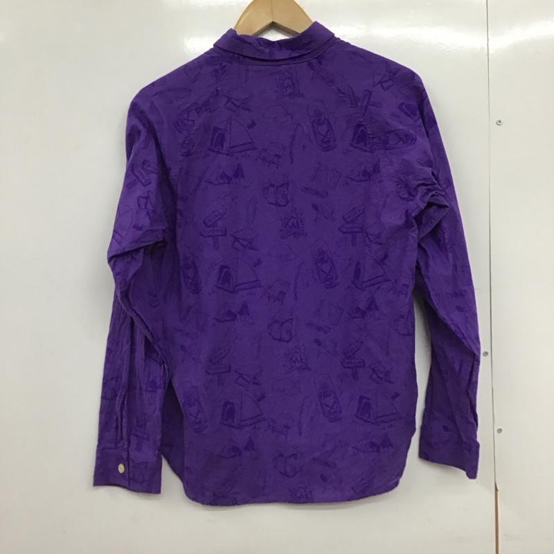 ゴースローキャラバン go slow caravan シャツ、ブラウス 長袖 長袖シャツ プリントシャツ 1 プリント 紫 / パープル /  メンズ USED 古着 中古 10150118