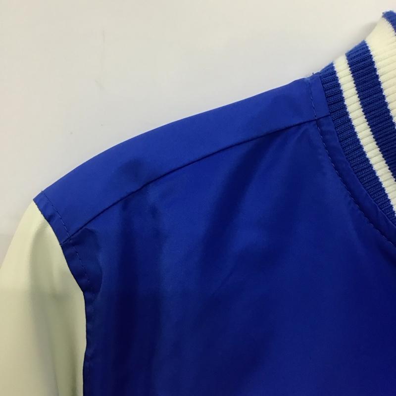ザラ ZARA ジャケット、上着 ジャンパー、ブルゾン スタジャン アウター 古着 前ボタン S ロゴ、文字 青 / ブルー /  メンズ USED 古着 中古 10150121