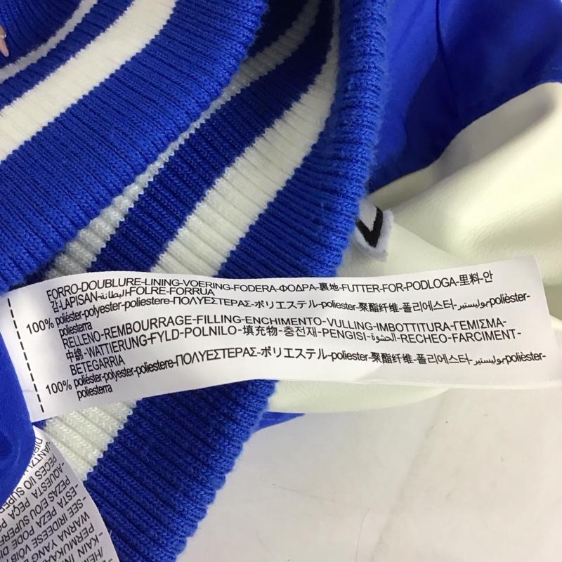 ザラ ZARA ジャケット、上着 ジャンパー、ブルゾン スタジャン アウター 古着 前ボタン S ロゴ、文字 青 / ブルー /  メンズ USED 古着 中古 10150121