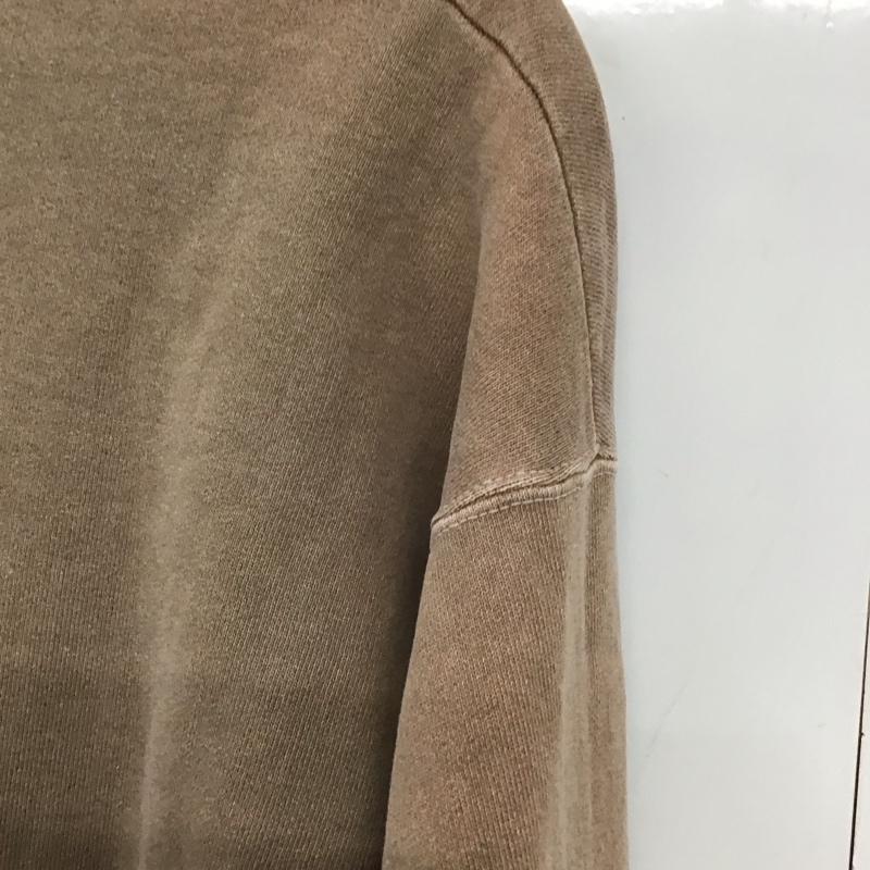 フルーツオブザルーム FRUIT OF THE LOOM トレーナー 長袖 長袖トレーナー スウェット クルーネック プルオーバー L ロゴ、文字 茶 / ブラウン /  メンズ USED 古着 中古 10150127