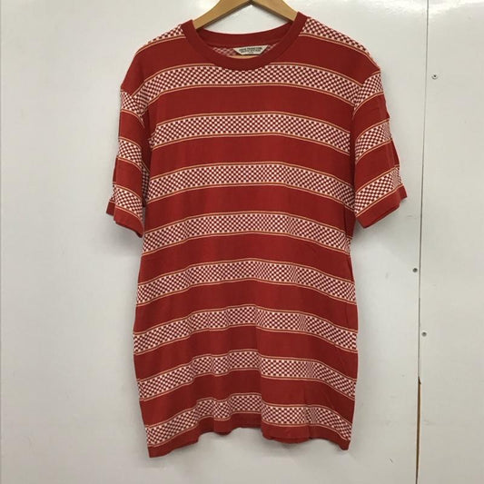 クーティー COOTIE Tシャツ 半袖 半袖カットソー プリントTシャツ クルーネックカットソー L プリント 赤 / レッド /  メンズ USED 古着 中古 10150135