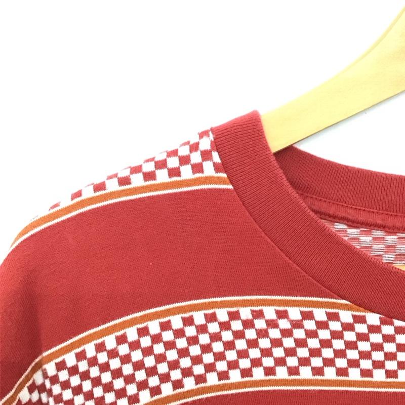 クーティー COOTIE Tシャツ 半袖 半袖カットソー プリントTシャツ クルーネックカットソー L プリント 赤 / レッド /  メンズ USED 古着 中古 10150135