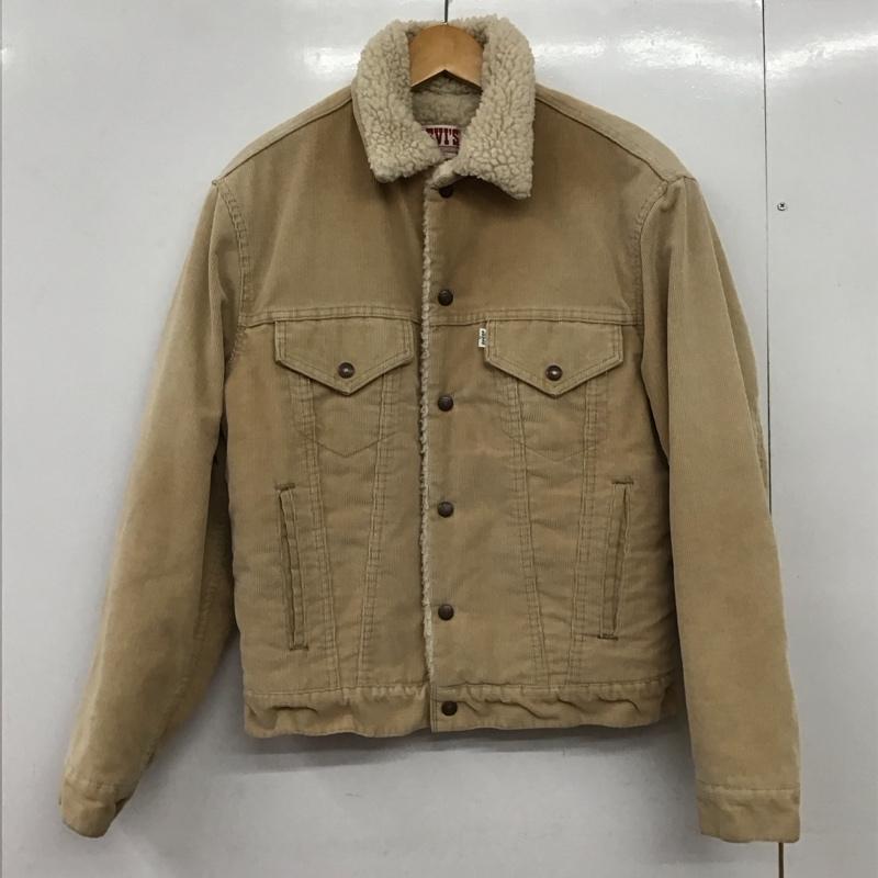 リーバイス Levi s ジャケット、上着 ジャンパー、ブルゾン コーデュロイジャケット カジュアルジャケット アウター 38 無地 ベージュ / ベージュ /  メンズ USED 古着 中古 10150137