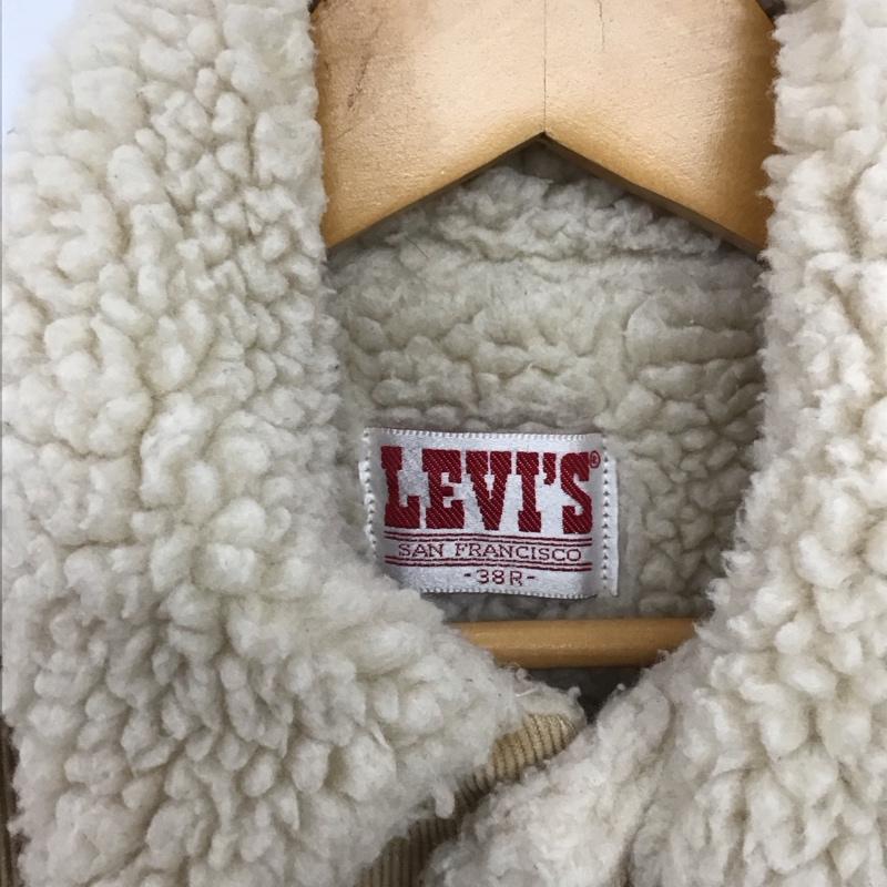 リーバイス Levi s ジャケット、上着 ジャンパー、ブルゾン コーデュロイジャケット カジュアルジャケット アウター 38 無地 ベージュ / ベージュ /  メンズ USED 古着 中古 10150137