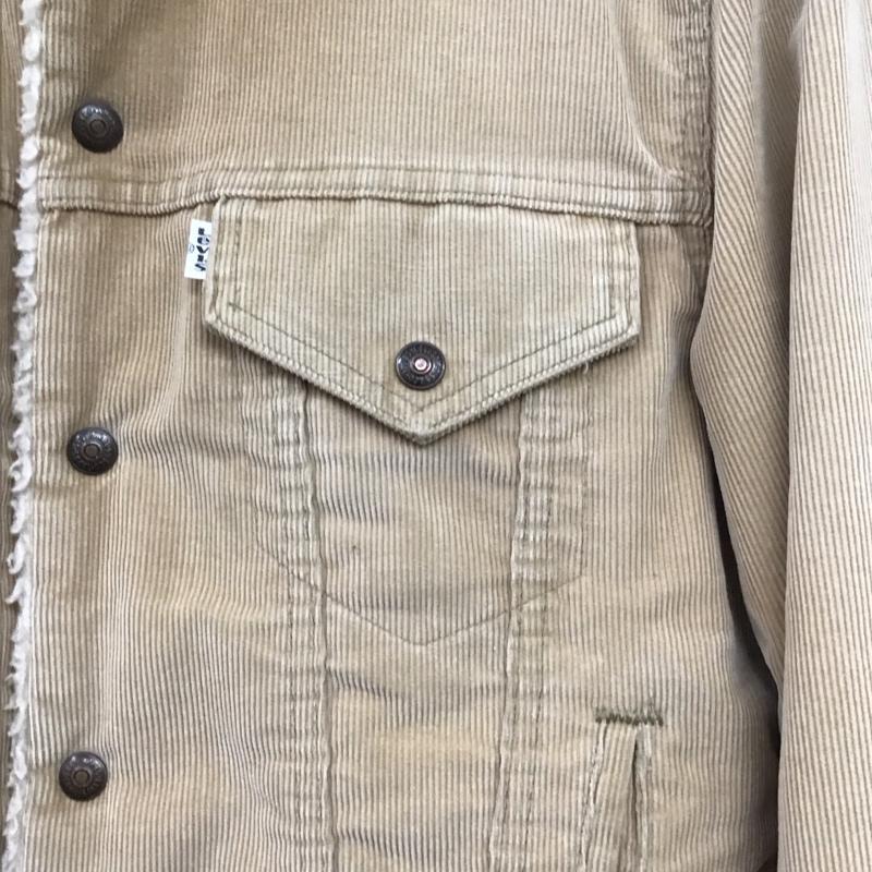 リーバイス Levi s ジャケット、上着 ジャンパー、ブルゾン コーデュロイジャケット カジュアルジャケット アウター 38 無地 ベージュ / ベージュ /  メンズ USED 古着 中古 10150137