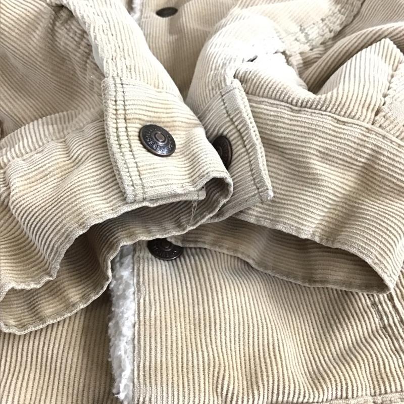 リーバイス Levi s ジャケット、上着 ジャンパー、ブルゾン コーデュロイジャケット カジュアルジャケット アウター 38 無地 ベージュ / ベージュ /  メンズ USED 古着 中古 10150137