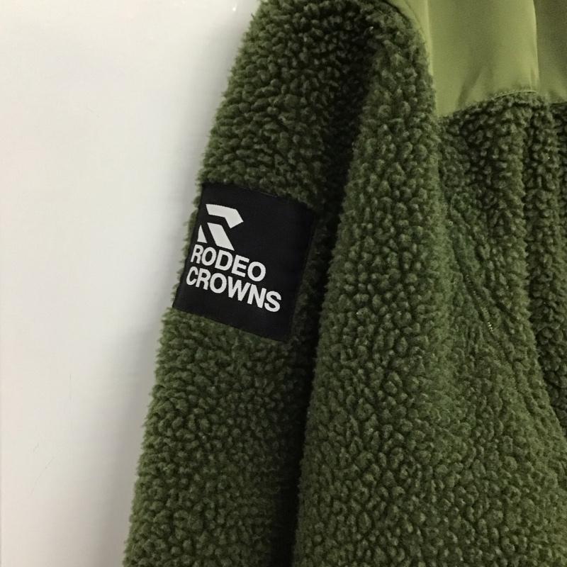 ロデオクラウンズ Rodeo Crowns ジャケット、上着 ジャンパー、ブルゾン ジップアップジャケット ナイロンジャケット アウター L 無地 カーキ / カーキ /  メンズ USED 古着 中古 10150138