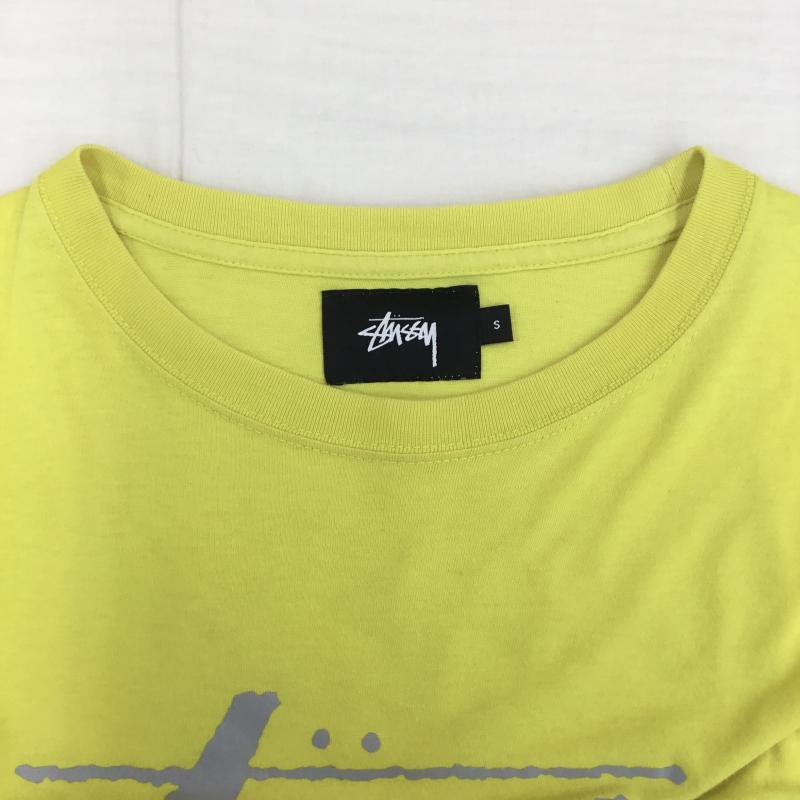 ステューシー STUSSY Tシャツ 半袖 S ロゴ、文字 黄 / イエロー /  メンズ USED 古着 中古 10150139