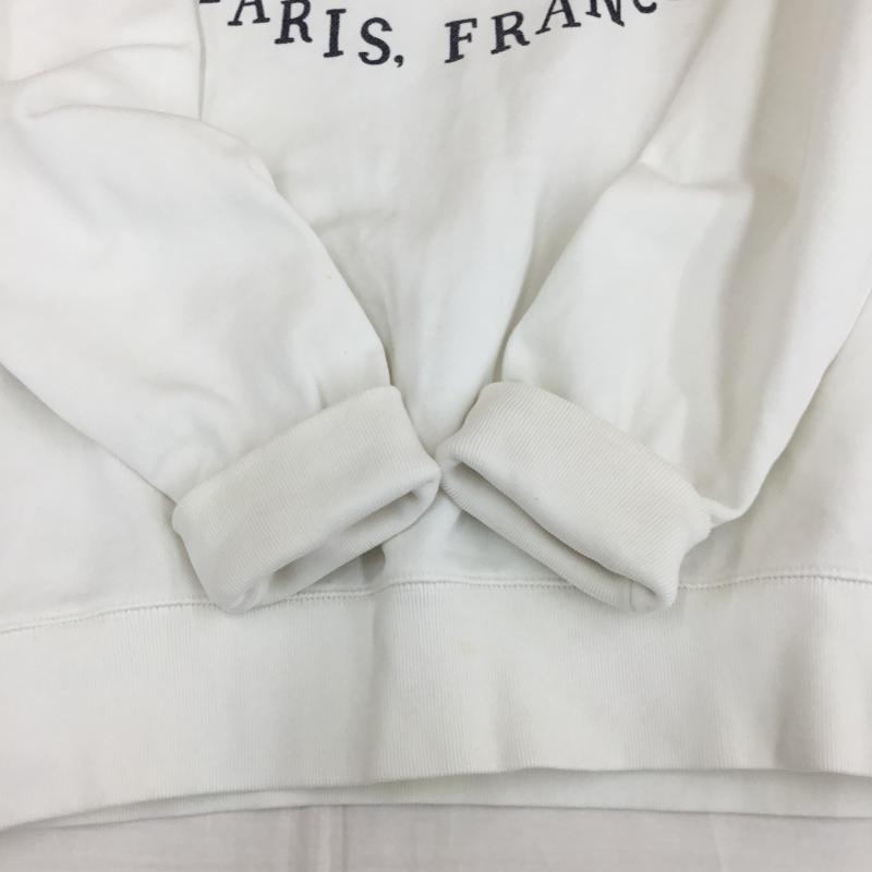 メゾンキツネ MAISON KITSUNE トレーナー 長袖 FW16M706 M ロゴ、文字 白 / ホワイト /  メンズ USED 古着 中古 10150143
