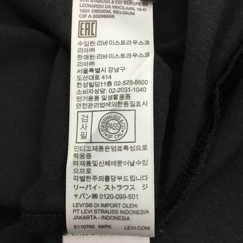 リーバイス Levi s Tシャツ 半袖 XL ロゴ、文字 黒 / ブラック /  メンズ USED 古着 中古 10150144