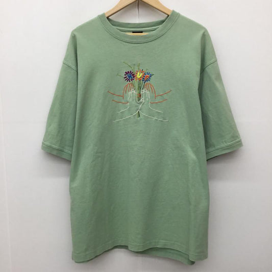 ハフ HUF Tシャツ 半袖 XL 刺繍 緑 / グリーン /  メンズ USED 古着 中古 10150145