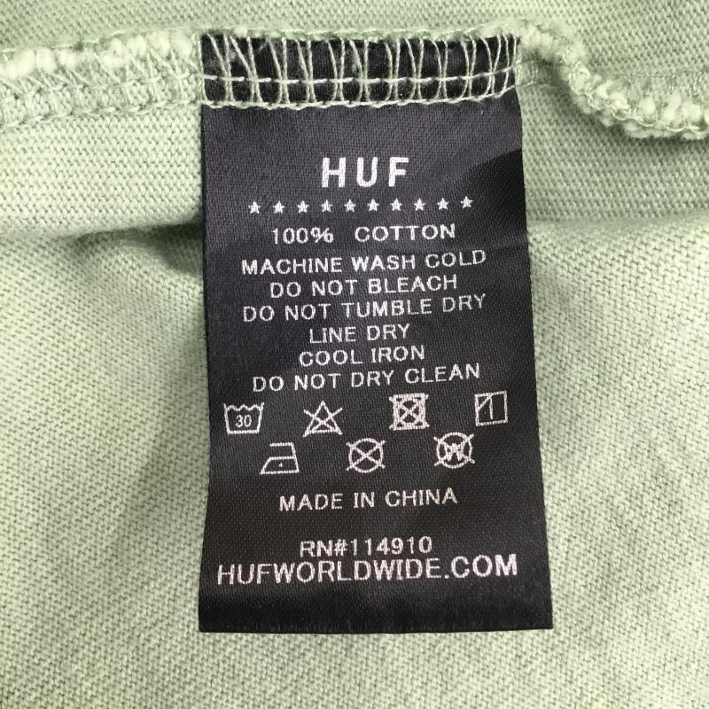 ハフ HUF Tシャツ 半袖 XL 刺繍 緑 / グリーン /  メンズ USED 古着 中古 10150145