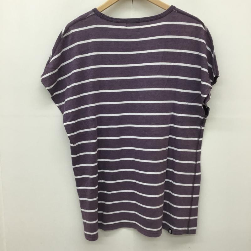 ヒステリックグラマー HYSTERIC GLAMOUR カットソー 半袖 FREE キャラクター X ボーダー柄 紫 / パープル /  レディース USED 古着 中古 10150147
