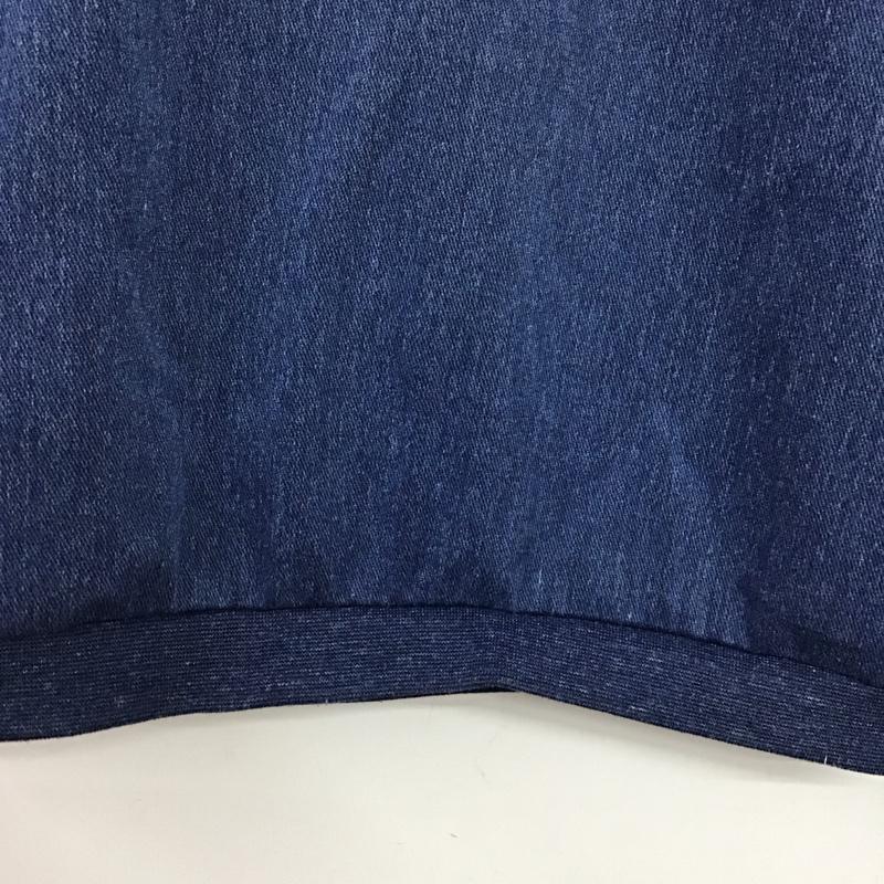 ザノースフェイス THE NORTH FACE Tシャツ 長袖 130cm 130cm ロゴ、文字 X プリント インディゴ / インディゴ /  ボーイズ USED 古着 中古 10150152