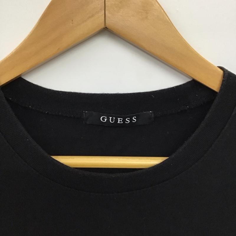 ゲス Guess Tシャツ 半袖 M プリント X ロゴ、文字 黒 / ブラック /  メンズ USED 古着 中古 10150155