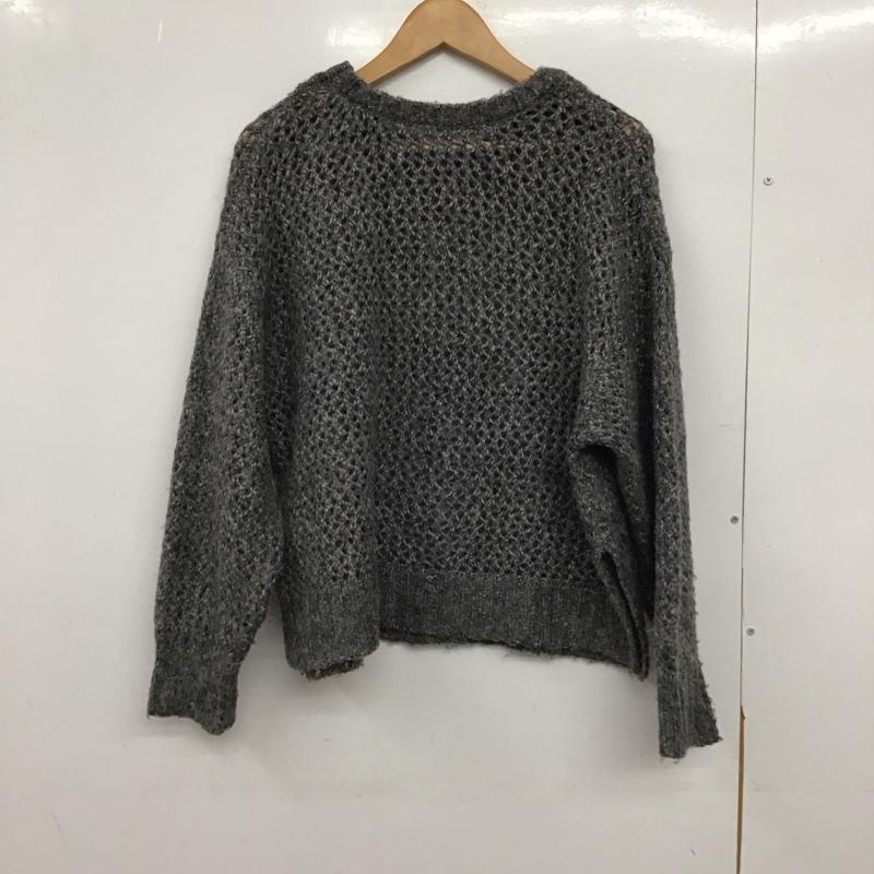スタディオクリップ studio CLIP ニット、セーター 長袖 FREE 無地 灰 / グレー /  レディース USED 古着 中古 10150159