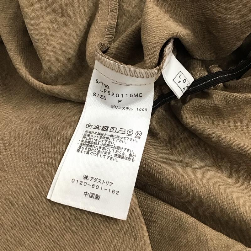 ローリーズファーム LOWRYS FARM シャツ、ブラウス 半袖 FREE 無地 茶 / ブラウン /  レディース USED 古着 中古 10150167