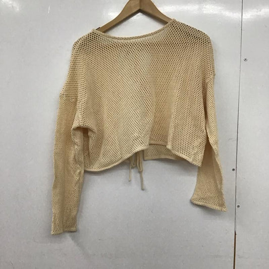 ローリーズファーム LOWRYS FARM カットソー 長袖 1 無地 ベージュ / ベージュ /  レディース USED 古着 中古 10150169