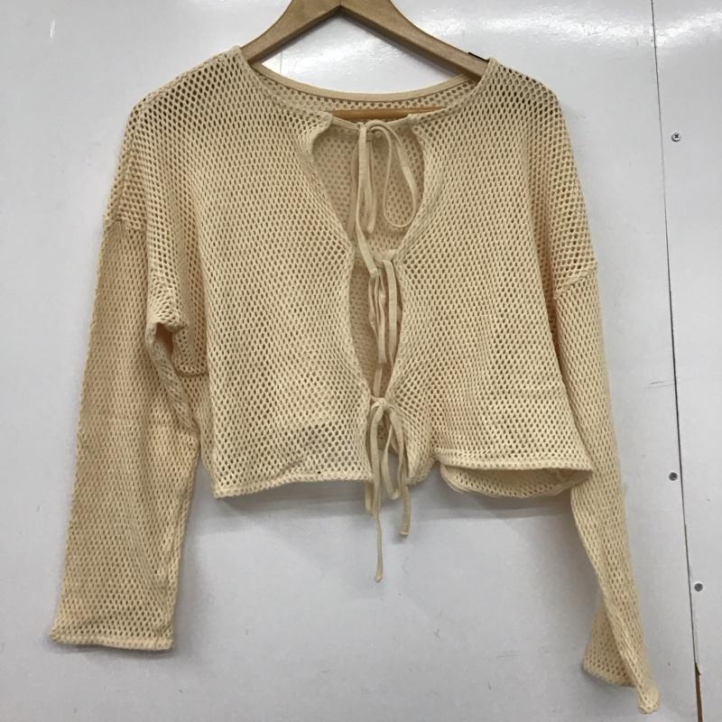ローリーズファーム LOWRYS FARM カットソー 長袖 1 無地 ベージュ / ベージュ /  レディース USED 古着 中古 10150169