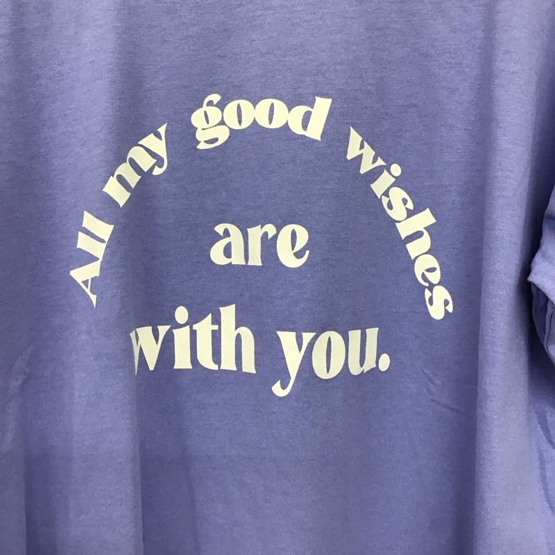 サマンサモスモスブルー Samansa Mos2 blue Tシャツ 長袖 FREE ロゴ、文字 X プリント マルチカラー / マルチカラー /  レディース USED 古着 中古 10150172