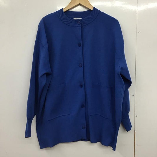 ローリーズファーム LOWRYS FARM カーディガン 長袖 2 無地 青 / ブルー /  レディース USED 古着 中古 10150178