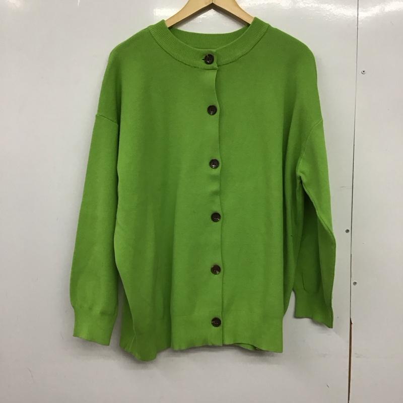 ローリーズファーム LOWRYS FARM カーディガン 長袖 FREE 無地 薄緑 / ライトグリーン /  レディース USED 古着 中古 10150181