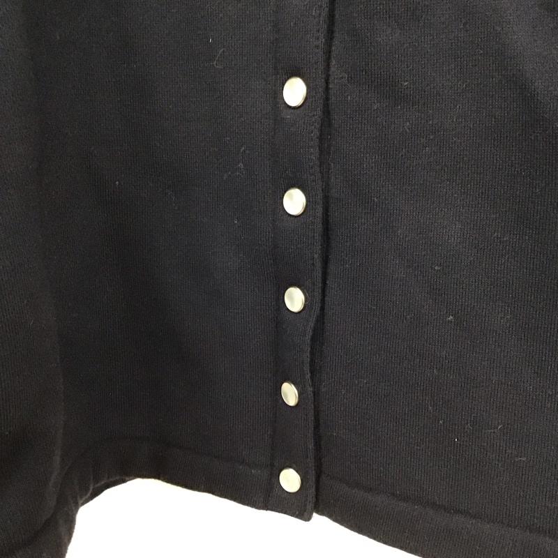アニエス・ベー agnes b. カーディガン 長袖 2 無地 黒 / ブラック /  レディース USED 古着 中古 10150185
