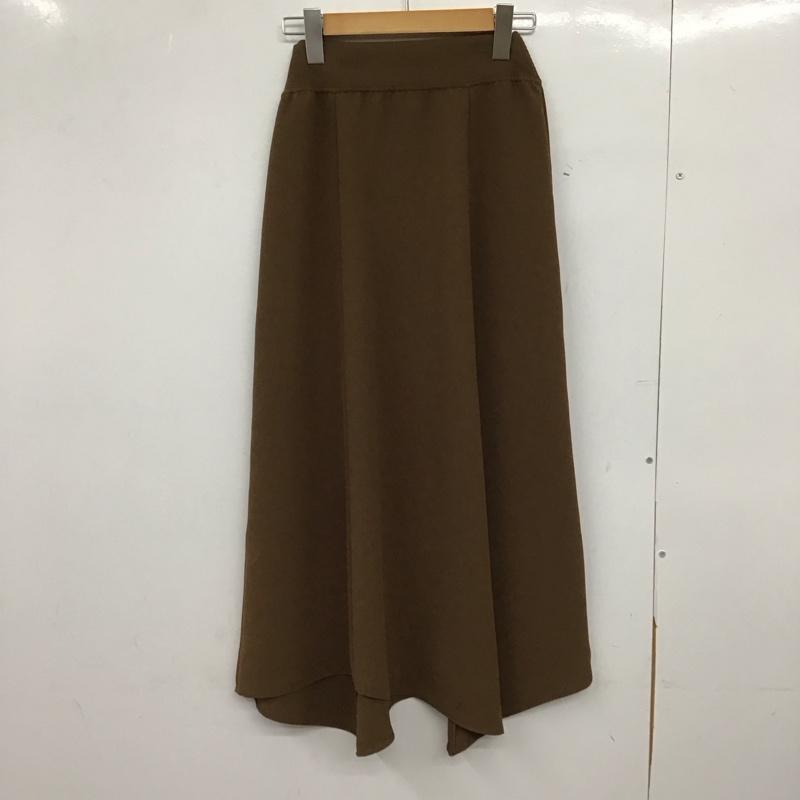 セオリー theory スカート ロングスカート 無地 茶 / ブラウン /  レディース USED 古着 中古 10150186