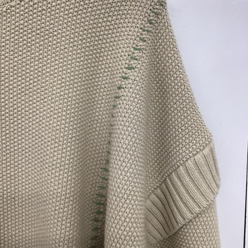 ローリーズファーム LOWRYS FARM ニット、セーター 長袖 2 無地 ベージュ / ベージュ /  レディース USED 古着 中古 10150194