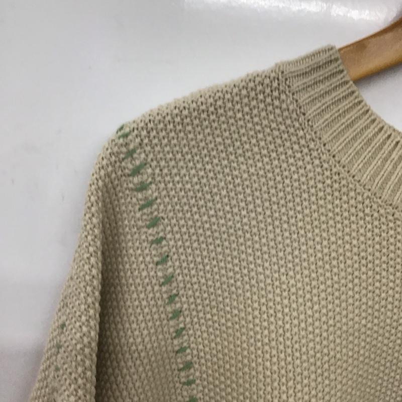 ローリーズファーム LOWRYS FARM ニット、セーター 長袖 2 無地 ベージュ / ベージュ /  レディース USED 古着 中古 10150194