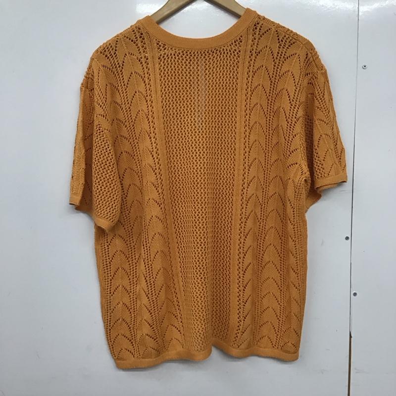 ローリーズファーム LOWRYS FARM ニット、セーター 半袖 FREE 無地 橙 / オレンジ /  レディース USED 古着 中古 10150197