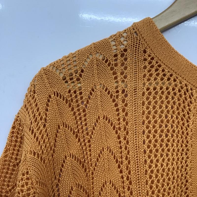 ローリーズファーム LOWRYS FARM ニット、セーター 半袖 FREE 無地 橙 / オレンジ /  レディース USED 古着 中古 10150197