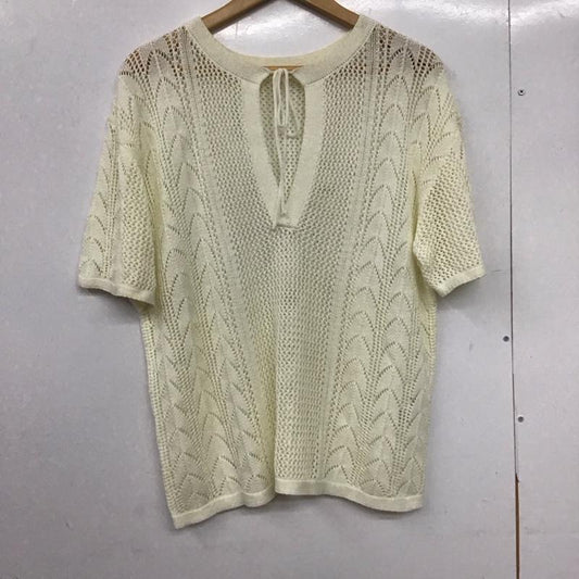 ローリーズファーム LOWRYS FARM ニット、セーター 半袖 FREE 無地 白 / ホワイト /  レディース USED 古着 中古 10150200