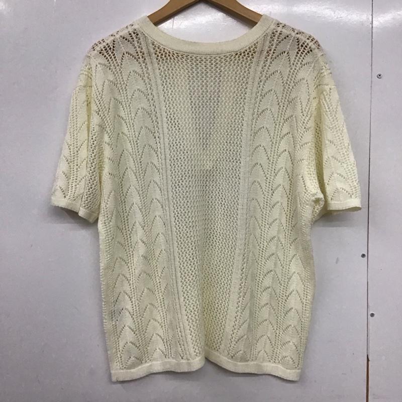 ローリーズファーム LOWRYS FARM ニット、セーター 半袖 FREE 無地 白 / ホワイト /  レディース USED 古着 中古 10150200