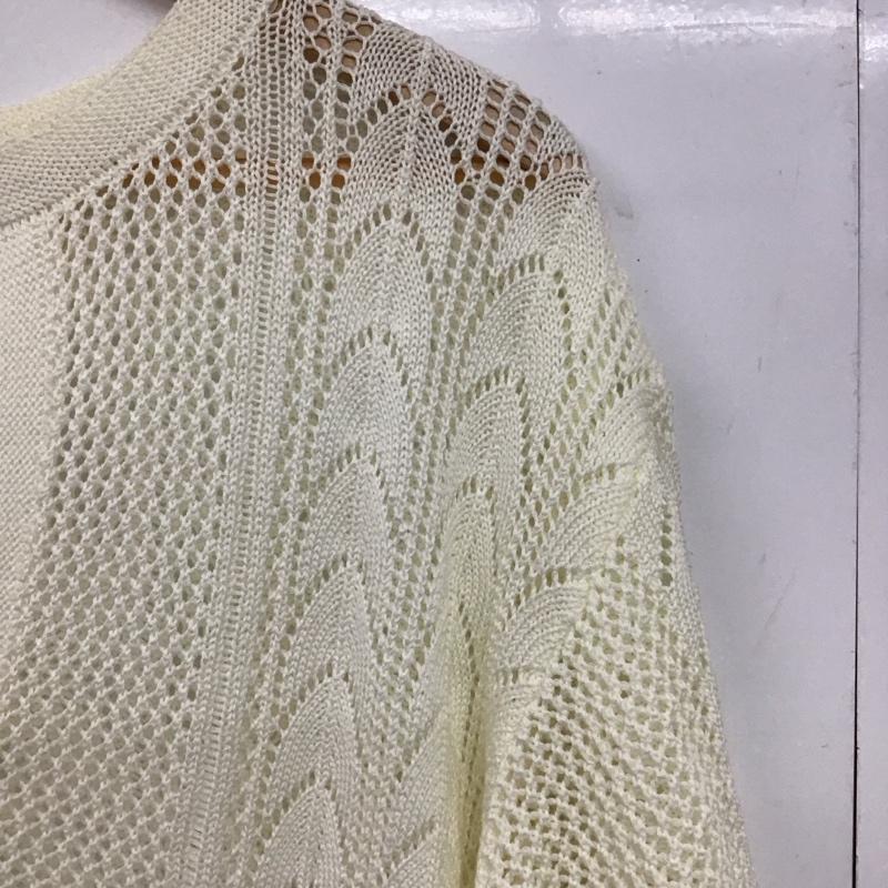 ローリーズファーム LOWRYS FARM ニット、セーター 半袖 FREE 無地 白 / ホワイト /  レディース USED 古着 中古 10150200