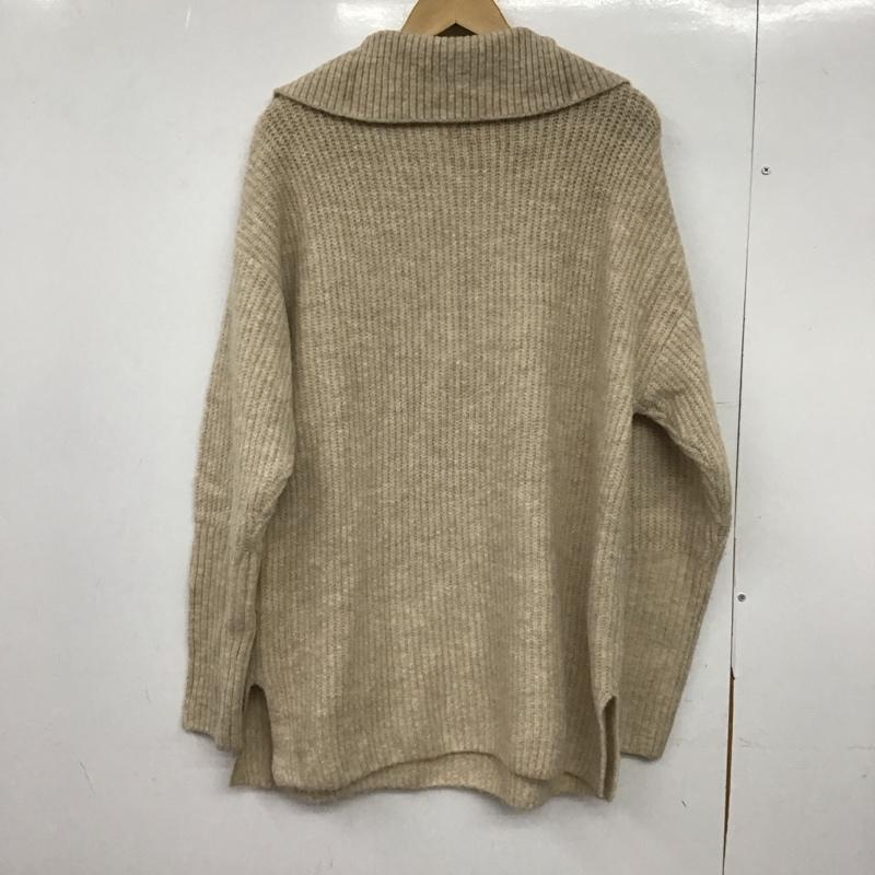 ローリーズファーム LOWRYS FARM ニット、セーター 長袖 2 無地 ベージュ / ベージュ /  レディース USED 古着 中古 10150201