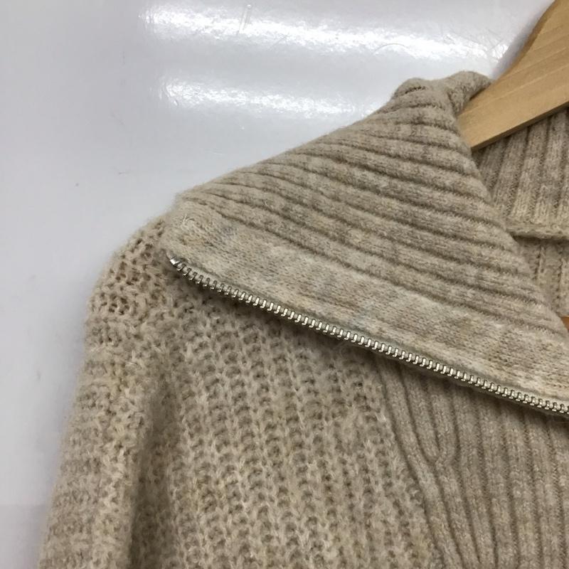 ローリーズファーム LOWRYS FARM ニット、セーター 長袖 2 無地 ベージュ / ベージュ /  レディース USED 古着 中古 10150201