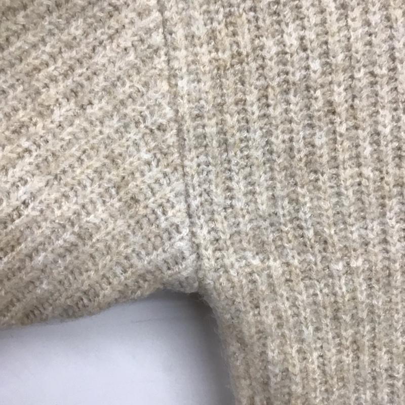ローリーズファーム LOWRYS FARM ニット、セーター 長袖 2 無地 ベージュ / ベージュ /  レディース USED 古着 中古 10150201