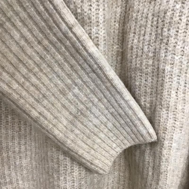 ローリーズファーム LOWRYS FARM ニット、セーター 長袖 2 無地 ベージュ / ベージュ /  レディース USED 古着 中古 10150201