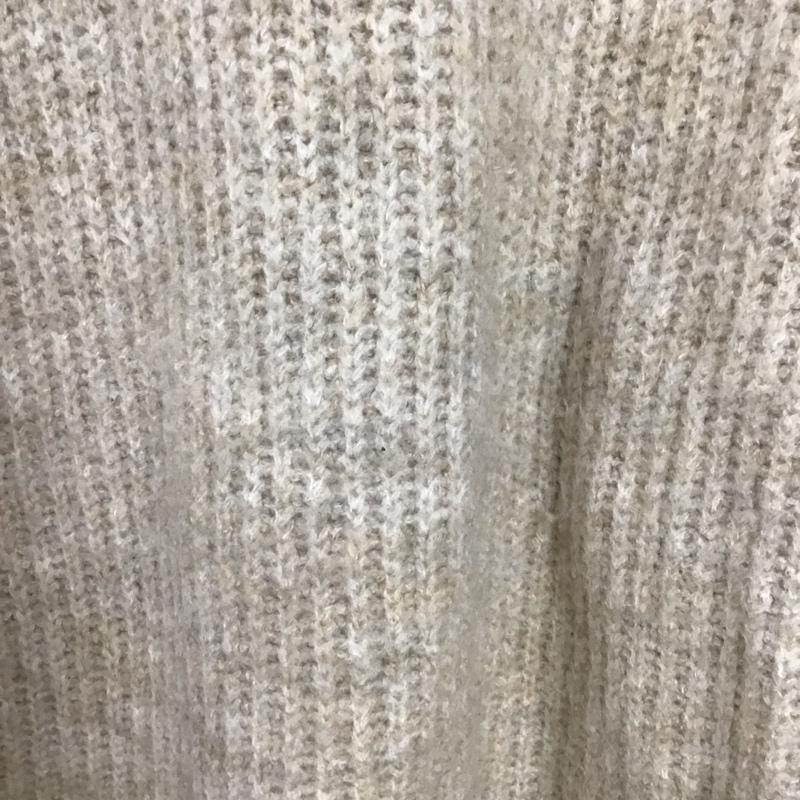 ローリーズファーム LOWRYS FARM ニット、セーター 長袖 2 無地 ベージュ / ベージュ /  レディース USED 古着 中古 10150201