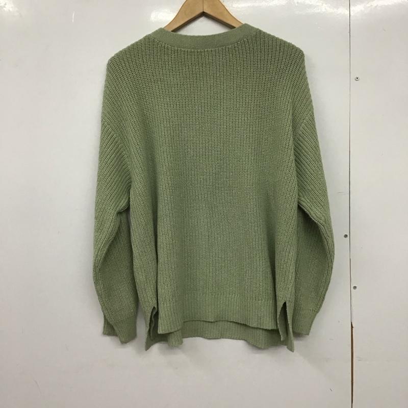 ローリーズファーム LOWRYS FARM ニット、セーター 長袖 FREE 無地 薄緑 / ライトグリーン /  レディース USED 古着 中古 10150203