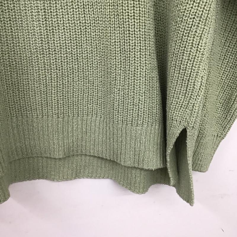 ローリーズファーム LOWRYS FARM ニット、セーター 長袖 FREE 無地 薄緑 / ライトグリーン /  レディース USED 古着 中古 10150203