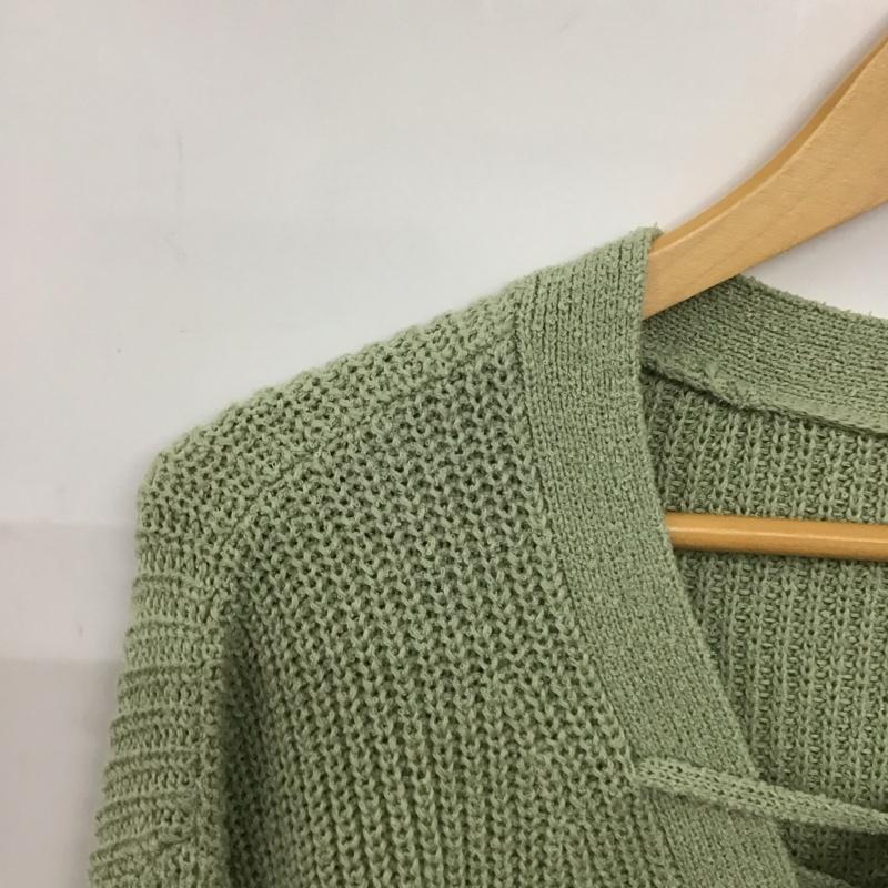 ローリーズファーム LOWRYS FARM ニット、セーター 長袖 FREE 無地 薄緑 / ライトグリーン /  レディース USED 古着 中古 10150203