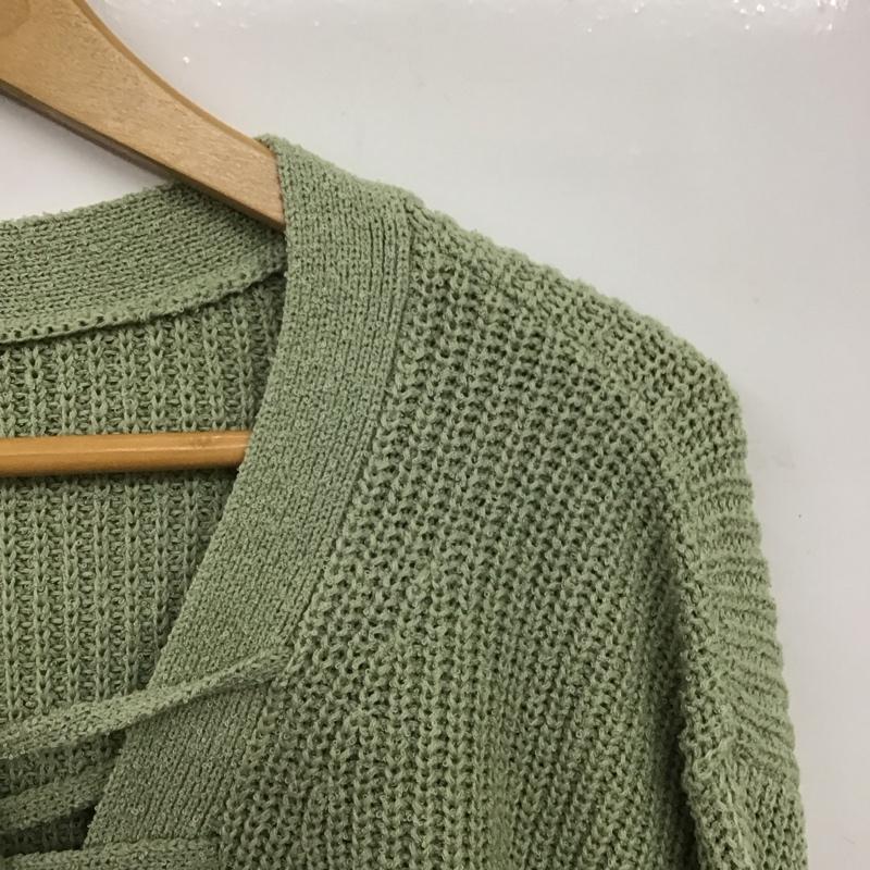 ローリーズファーム LOWRYS FARM ニット、セーター 長袖 FREE 無地 薄緑 / ライトグリーン /  レディース USED 古着 中古 10150203